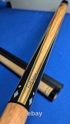 One Of A Kind David Jacoby Custom Pool Cue With Two Shafts 18.50oz 12.30mm