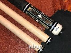 PFD Studios Paul Drexler Custom Pool Cue With 2 Maple Shafts. Buckeye Burl