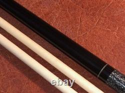 PFD Studios Paul Drexler Custom Pool Cue With 2 Maple Shafts. Ebony Merry Widow