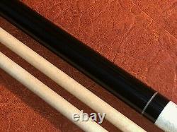 PFD Studios Paul Drexler Custom Pool Cue With 2 Maple Shafts. Ebony Merry Widow