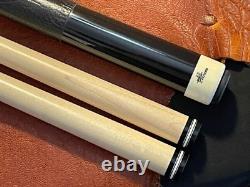 PFD Studios Paul Drexler Custom Pool Cue With 2 Maple Shafts. Leather wrapped