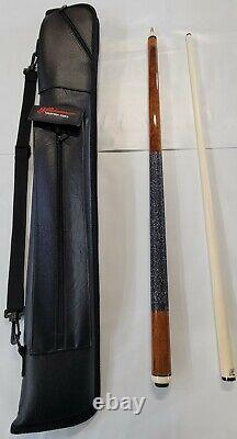 POOL CUE BY J. PECHAUER CUSTOM CUES JP USA (Danish with J. Pechauer cue case)