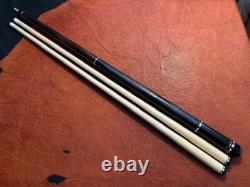 Pat Diveney Custom Pool Cue With 2 Maple Shafts. Leather Wrap
