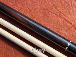 Pat Diveney Custom Pool Cue With 2 Maple Shafts. Leather Wrap