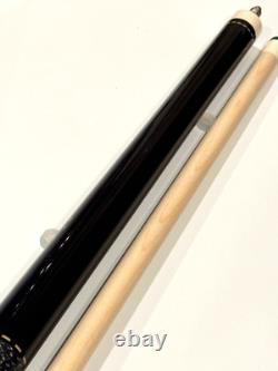 Pechauer Jp3 Custom Pool Cue Ebony Leather Wrap 12.75 New Ship Free Free Case