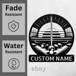 Personalized Billiard Metal Sign Pool Room Decor Custom Wall Art Gift Ideas