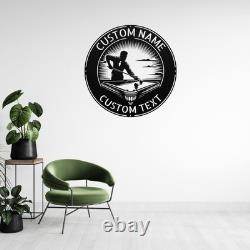 Personalized Billiards Player Metal Sign Pool Table Wall Decor Custom Art