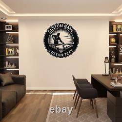 Personalized Billiards Player Metal Sign Pool Table Wall Decor Custom Art