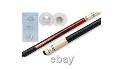 Players Premium Pool Cue Stick Genuine Hand Inlays + Free Tip Tool/Case