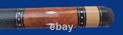 Pool Cue Billiard Philippines Monkeypod Burl 6 Points With CARBON FIBER SHAFT