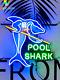 Pool Shark Billiards Game 17x17 Neon Light Sign Lamp With Hd Vivid Printing