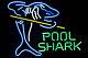 Pool Shark Billiards Game 20x16 Neon Light Sign Lamp Wall Decor Bar Beer Club