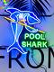 Pool Shark Billiards Green 16x16 Neon Light Lamp Sign With Vivid Printing Aa