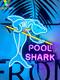 Pool Shark Billiards Purple 17x17 Neon Sign Light Lamp With Hd Vivid Printing