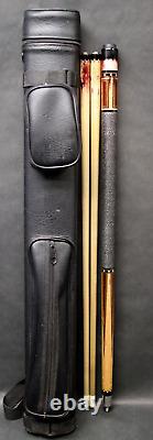 Pre-owned PHILLIPPI Portable Pool Cue 58 inch Custom 2 Shafts + Soft Case