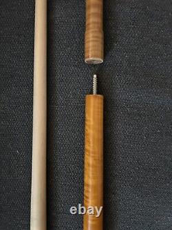 RARE CUSTOM POOL CUE by Gene La Viness' with 2 Wooden Custom Protectors