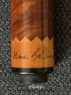 RARE CUSTOM POOL CUE by Gene La Viness' with 2 Wooden Custom Protectors