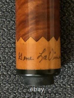 RARE CUSTOM POOL CUE by Gene La Viness' with 2 Wooden Custom Protectors