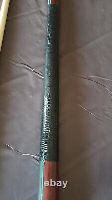 RARE Lucasi Duo LZDU12 Pool Cue 219 With Zero Flexpoint Shaft Green Red