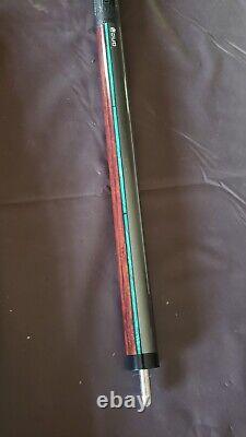 RARE Lucasi Duo LZDU12 Pool Cue 219 With Zero Flexpoint Shaft Green Red