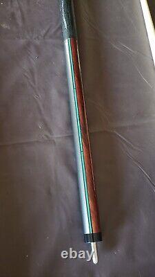 RARE Lucasi Duo LZDU12 Pool Cue 219 With Zero Flexpoint Shaft Green Red