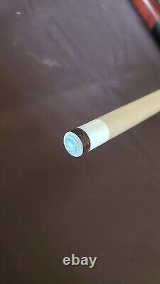 RARE Lucasi Duo LZDU12 Pool Cue 219 With Zero Flexpoint Shaft Green Red