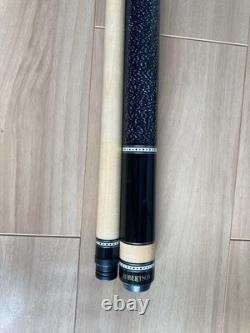 ROBERTSON Pool Cue Black Beige Custom Quick Joint Billiard Stick Excellent