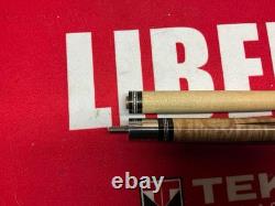 Rare Vintage 2000 Tim Scruggs Custom Pool Cue Mother Of Pearl With Wrap 3 Shafts