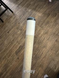 Rare Vintage 2000 Tim Scruggs Custom Pool Cue Mother Of Pearl With Wrap 3 Shafts