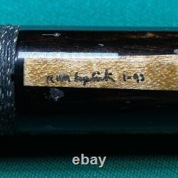 Rare Vintage Espiritu Custom Pool Cue Ebony Black Gray 93