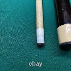 Rare Vintage Espiritu Custom Pool Cue Ebony Black Gray 93