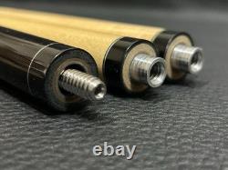 Ray Schuler Custom Cue 2 Shafts Ebony Purpleheart Rare