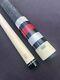 Red & Silver Acrylic Carl Giuli Custom Pool Cue