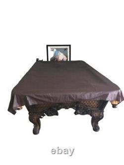 Renaissance Custom Charles Porter Hand-Carved Mahogany Pool Table made in USA