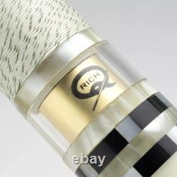 Rich Custom Cue 4-Veneer Maple/Ebony 5/16-18 Flat Joint Billiards Pool stick