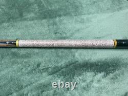 Ricks Custom Pool Cue Big Leaf Oak 59 18.5 oz Ebony Points Inlays Moori Medium Ricks Custom Pool Cue Big Leaf Oak 59 18.5 oz Ebony Points Inlays Moori Medium