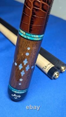 Rosewood/Birdseye Jacoby Custom Pool Cue UnilocQRelease 2 shafts 18.70oz 12.30mm