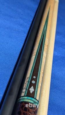 Rosewood/Birdseye Jacoby Custom Pool Cue UnilocQRelease 2 shafts 18.70oz 12.30mm