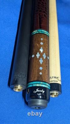 Rosewood/Birdseye Jacoby Custom Pool Cue UnilocQRelease 2 shafts 18.70oz 12.30mm