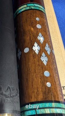 Rosewood/Birdseye Jacoby Custom Pool Cue UnilocQRelease 2 shafts 18.70oz 12.30mm