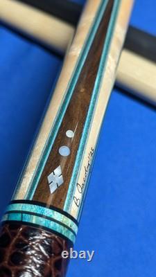 Rosewood/Birdseye Jacoby Custom Pool Cue UnilocQRelease 2 shafts 18.70oz 12.30mm