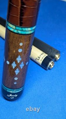 Rosewood/Birdseye Jacoby Custom Pool Cue UnilocQRelease 2 shafts 18.70oz 12.30mm