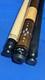 Rosewood/spaltedmaple Jacoby Custom Pool Cue 2 Shafts Radial Pin 18.70oz 12.30mm