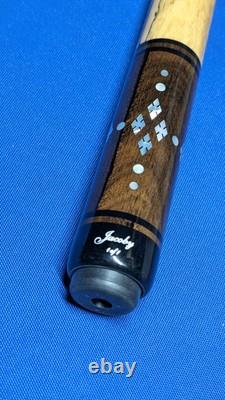 Rosewood/SpaltedMaple Jacoby Custom Pool Cue 2 Shafts Radial Pin 18.70oz 12.30mm