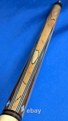 Rosewood/SpaltedMaple Jacoby Custom Pool Cue 2 Shafts Radial Pin 18.70oz 12.30mm