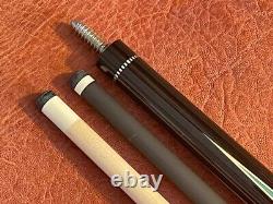 SAWDUST Pool Cue With 2 Shafts, 1 Carbon Fiber & 1 Maple Shaft. Leather Wrap