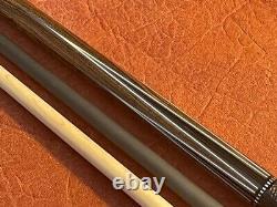 SAWDUST Pool Cue With 2 Shafts, 1 Carbon Fiber & 1 Maple Shaft. Leather Wrap