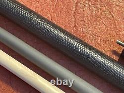 SAWDUST Pool Cue With 2 Shafts, 1 Carbon Fiber & 1 Maple Shaft. Leather Wrap
