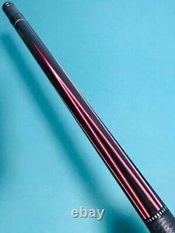 Sawdust Custom Ebony on Ebony / Red Veneers Pool Cue, Kielwood & LD Maple Shafts