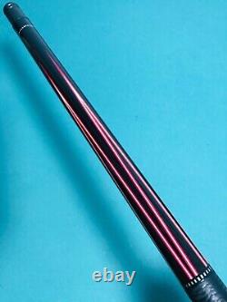 Sawdust Custom Ebony on Ebony / Red Veneers Pool Cue, Kielwood & LD Maple Shafts